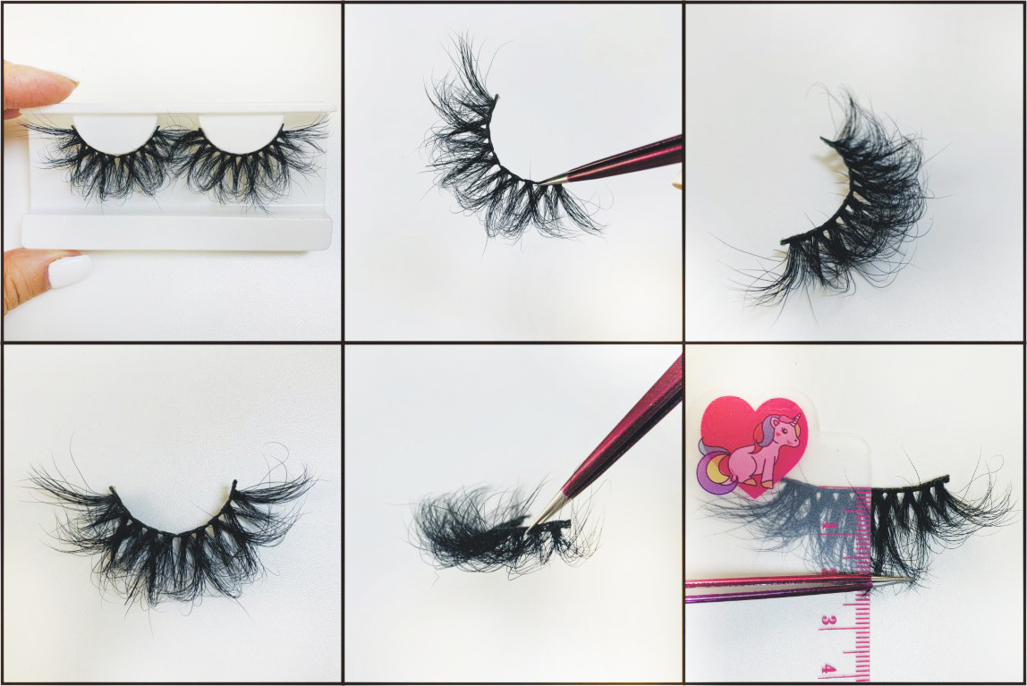 Own Brand 5D 25mm Real Mink Eyelashes Lashes 6D False Eyelashes