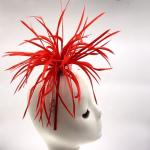 Party Decoration Dyed Goose Biot Feather Flower Mount with Wire Accessory