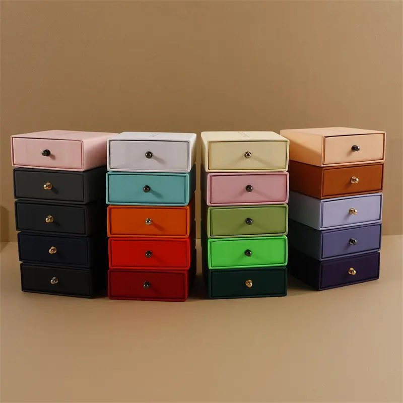 Customized Logo Recycled Cardboard Slide Out Paper Jewellery Boxes for Personalized Ring Earring and Bracelet Gifts