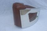 Stainless Steel Antique Leather Armchairs For Leisure Room