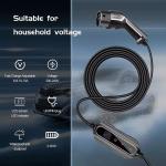 Ev Charging Cable 6A Adjustable Electric Car Charger Type 2 Portable