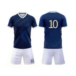 Quality Quick Dry Custom Team Jersey Breathable LightWeight Striped Soccer Shirt wholesale