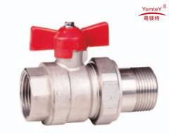 Quality yomtey brass female ＆male ball valve with union wholesale