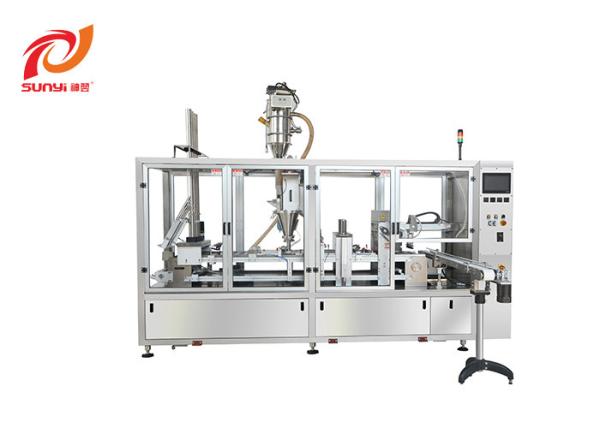 Two Lanes Powder Ground Biodegradable SGS Coffee Capsules Filling Sealing