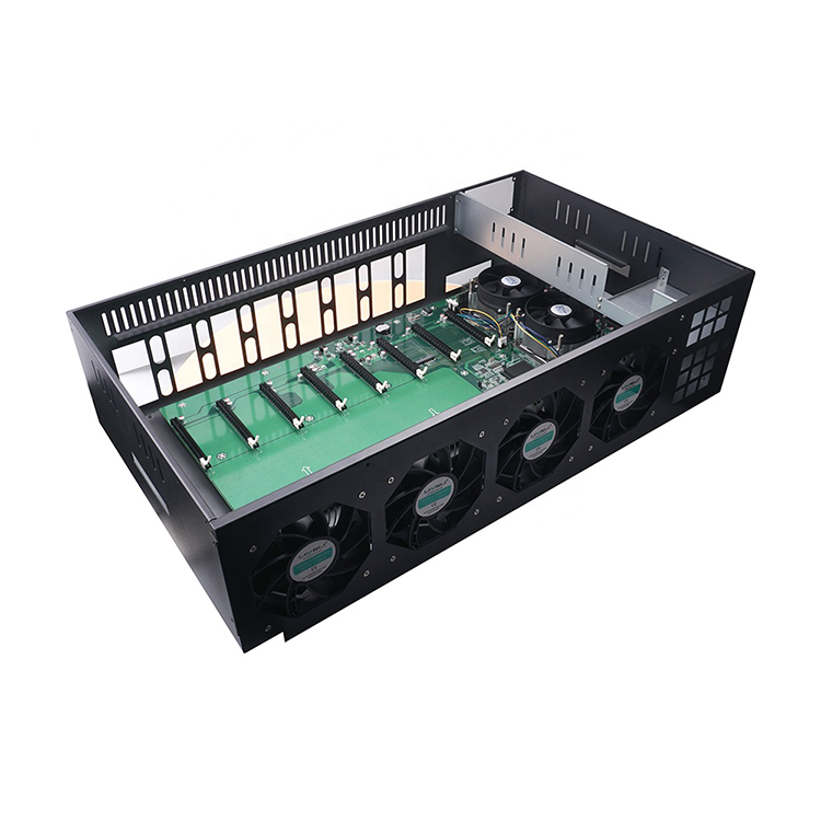 High Profit Asic X79 8GPU Case Motherboard for Only unlock 3060 dedicated Graphics Card Special Use