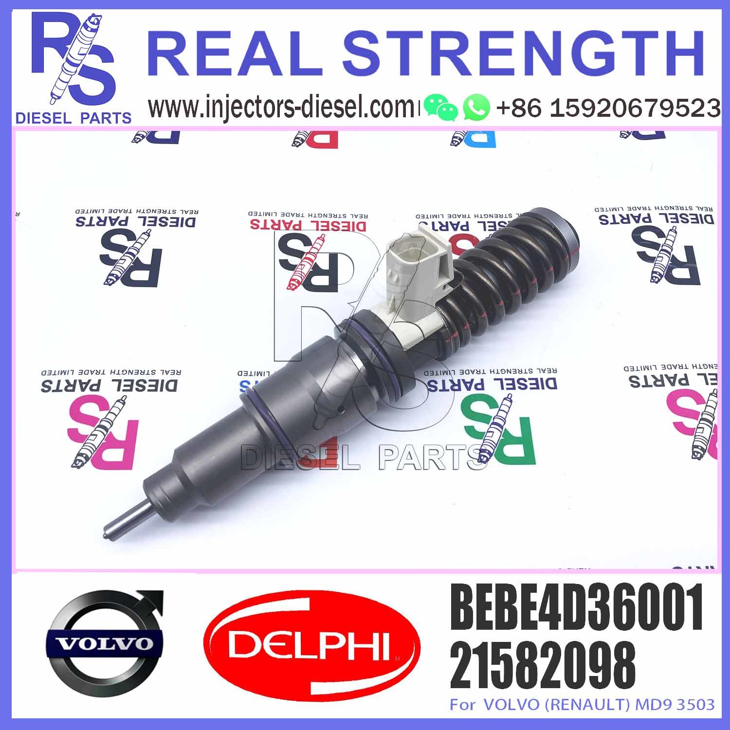 Diesel Fuel Injector 20747798 7421582098 21644600 85003950 BEBE4D36001 For V-O-L-V (RENAULT) MD9 3503