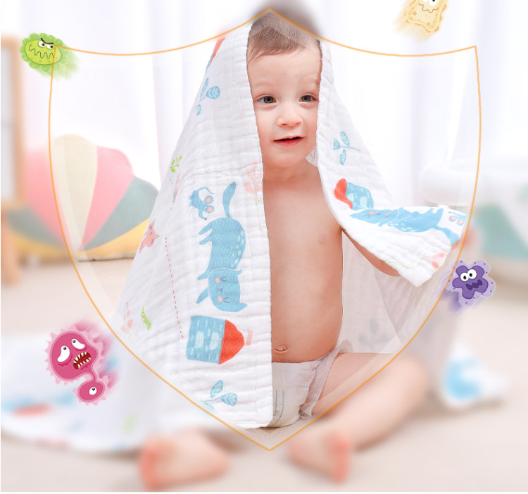 Combed Cotton Multilayer Crinkle Gauze Blanket Soft Gauze Fabric