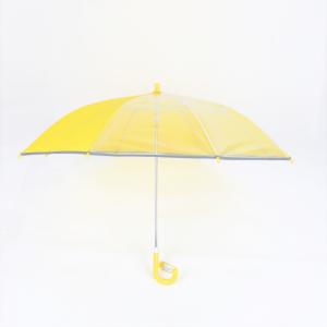 Quality Yellow Kids Rain Umbrella With One POE Clear Window Children'S Sun Umbrella wholesale