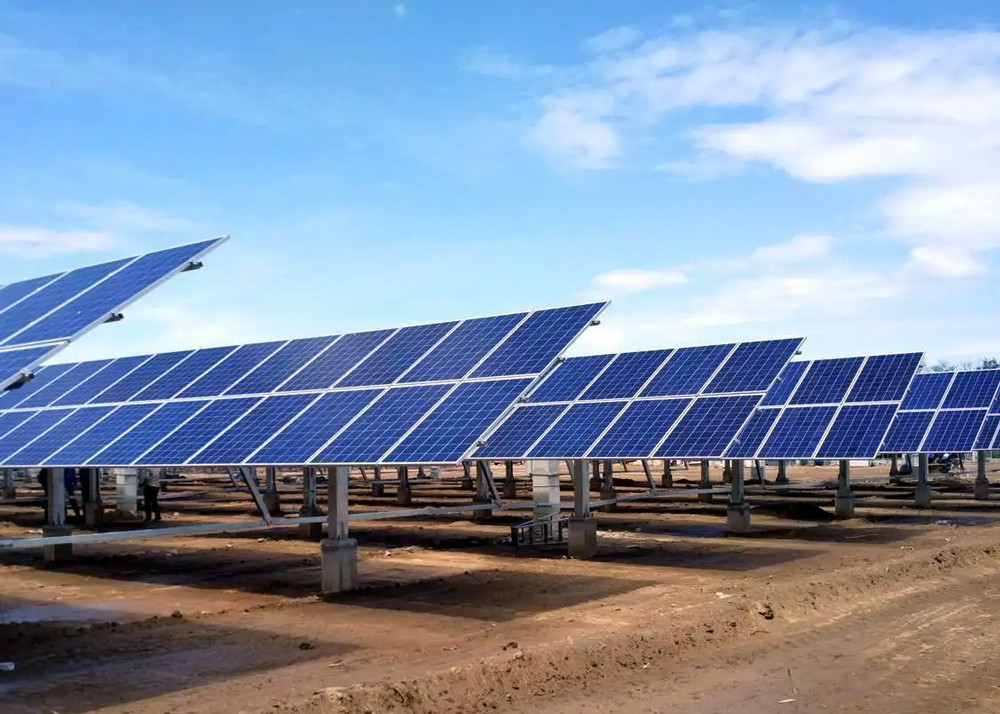 Horizontal Single Axis Solar Tracker Bracket / PV Mounting Structure