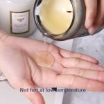 Tapered Vegan Soy Candles Scented 20cm Height In Amber Glass Jar