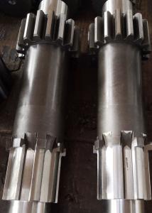 Quality Gearbox Speed Reducers Spur Pinion Gear Shaft With Straight Sided Splines wholesale