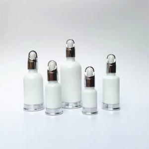 Quality Luxury Empty 15ml 30ml Glass Face Oil Serum Bottle Packaging Cosmetic Pump Bottle wholesale