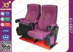 OEM Folded 3d 4d 5d Movie Theater Chairs Red Color Movie Theatre Furniture
