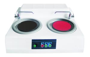 China Double Disc Metallographic Grinding and Polishing Machine Fixed Double Speeds Grinder Polisher on sale