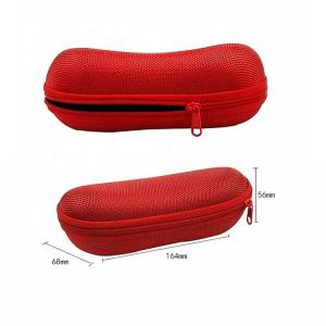 Quality Customised Oxford Cloth Sunglass Cases Zip Up Glasses Case Anti Pressure wholesale