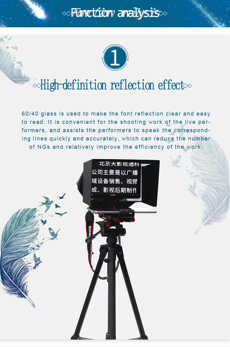 TYST Universal Portable Remote Control Prompter for Tablet/DSLR Camera Live Broadcasting