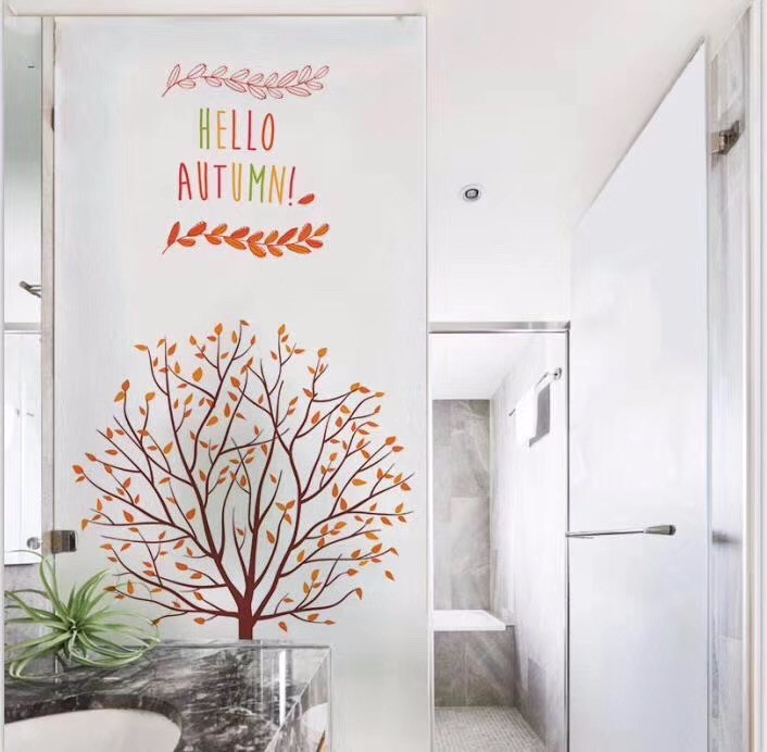 Decorative Privacy Window Film for Glass Stickers Removable Static Cling Film