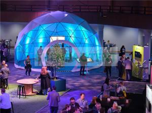 Quality Transparent Geodesic Event Dome Tent With Round Door Frame PVC For Events wholesale