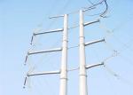 Electricity Transmission Line Steel Towers , 10KV - 1000KV Steel Tube Tower
