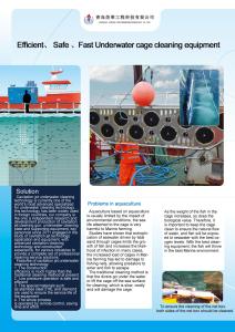 Quality Cavitation Jet Underwater Cleaning Aquaculture Cages Underwater Cleaning Machine wholesale