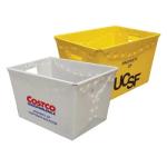 Polypropylene Corrugated Plastic Mail Tote Customized Foldable Waterproof