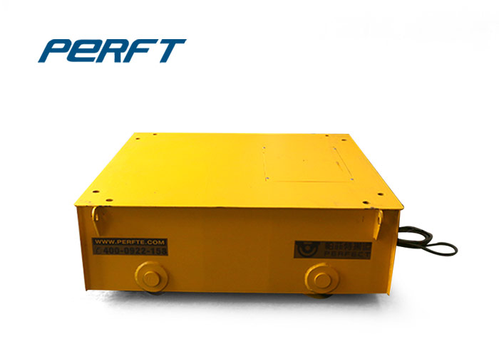 2T cable drum powered rail track factory flat transfer carts