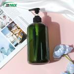 Empty Plastic Shampoo Bottles 300ml Round Cosmetic Lotion Pump Bottle