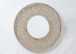 Round Rose Gold Painting Metal Wall Art Mirror