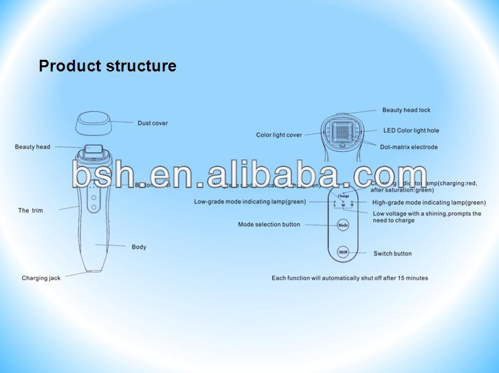 Portable Radio Frequency Face Lift Device Radio Frequency Instrument ABS Material