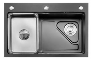 Quality Nanometer Stainless Kitchen Sinks 1mm Thick Commercial Hand Sink Single Bowl wholesale