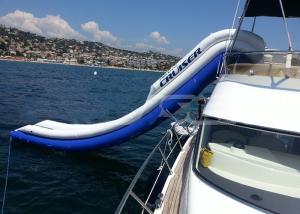 Quality Inflatable Water Sports And Inflatable Boat Slide For Water Amusment Games wholesale