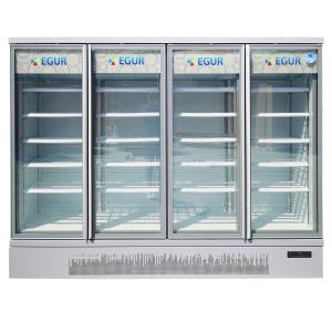 Quality Stylish Swing Upright Glass Door Fridge Commercial Beverage Refrigerator Glass Door wholesale