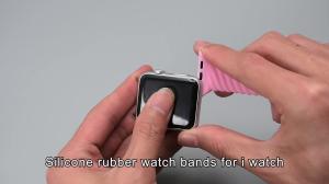 Quality 38 40 42 44mm Silicone Rubber Watch Strap Band For Apple Watch 7 6 5 4 3 2 1 wholesale