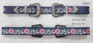 Quality Metal Loop Embroidery Womens Fashion Belts With Heavy Metal Accessories wholesale
