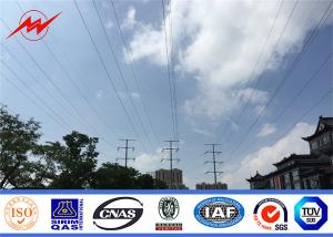 Quality Galvanized Steel Tubular Pole Weight Of 9.5 Meter 110Kv Electric Power wholesale