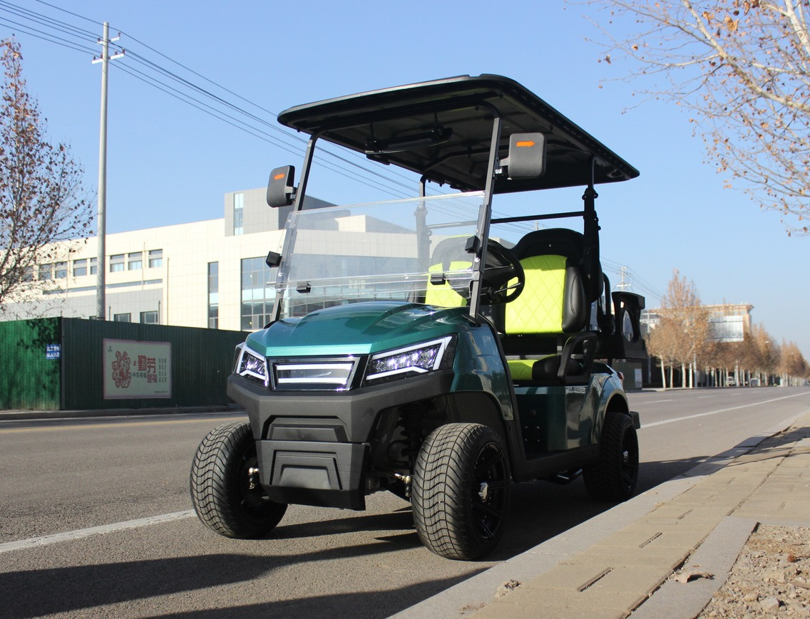 Advanced 4 Seater Golf Buggy Cart Utility Electric Golf Carts 48 Volt With Storage