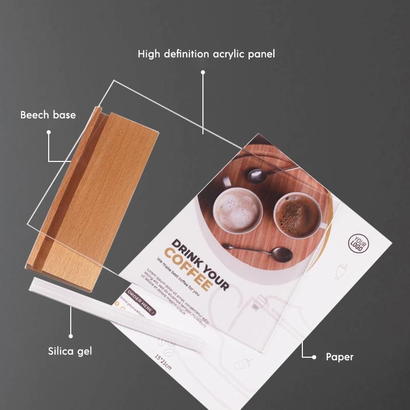Odorless Tabletop Photo Frames A4 A5 A6 Transparent Picture Frame