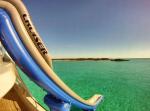 Outdoor PVC Inflatable Aqua Sports, Marine Slide For Yacht, Yacht Climbing