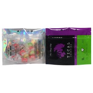 Quality Custom Zipper Resealable Bag With Window Aluminum Foil Mylar Bag wholesale