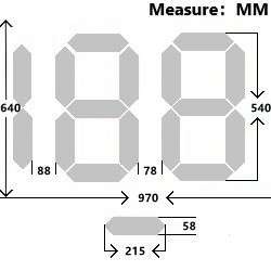 2.5-Digit 540MM RG Two-Phase Countdown Timer Road Safety Traffic Light