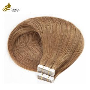 Quality 24 Inch Seamless Human Tape In Extensions Black OEM wholesale