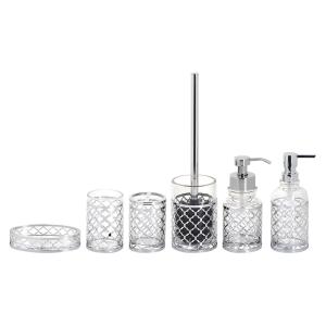 Quality 6pcs Vintage Bathroom Accessories Set Metal Cage For Home Hotel wholesale