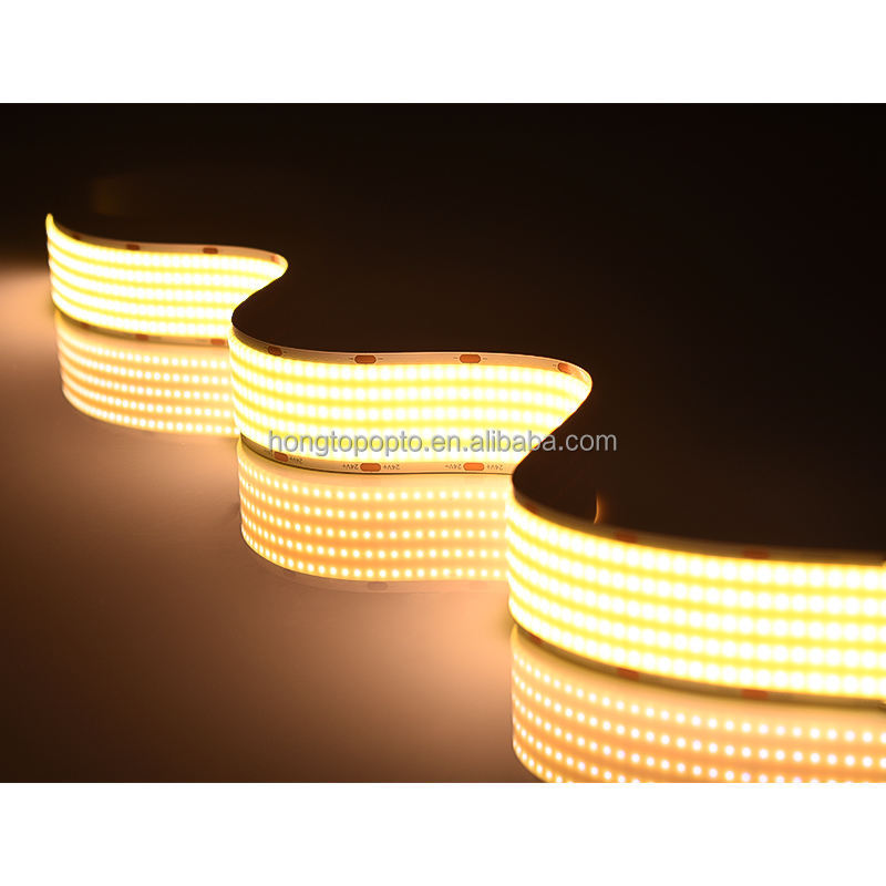 Flexible Bendable Lighting 1600leds DC24v COB Strip Light Super Wide and Super Bright