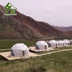 75kg/sqm Geodesic Dome Tent With 12mm Cotton Insulation Layer For Winter Cold