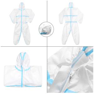 Quality Safety Isolating Disposable Protective Suit , Non Woven Protective Suit Coverall wholesale