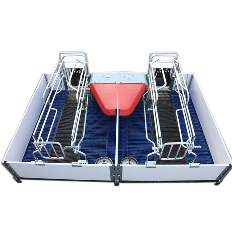 Incubator Lamp Heating Sow Farrowing Crate With Drinking Bowl