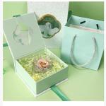 Book Type Magnetic Clousre Paper Packaging Gift Box With Ribbon Custom Logo
