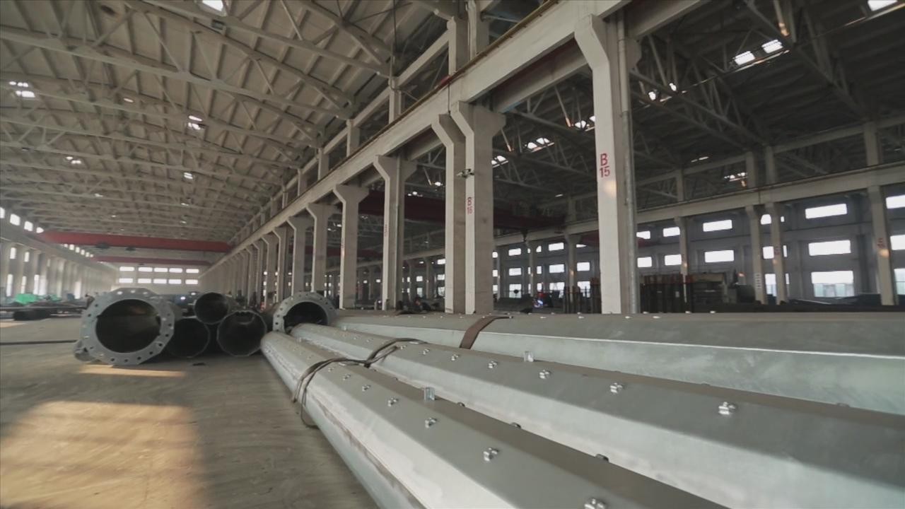 30m Q345 Steel Utility Poles Steel Power Poles For Electric Power Transmission And Distribution Line
