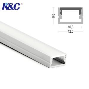 Quality Alloy 6063 Aluminium Profile Channel Extrusion Square Anodized 12×8mm wholesale