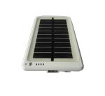 White 3000mAh USB Solar External Mobile Battery Charger